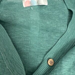 Free People Turquoise Cardigan with Button Accent